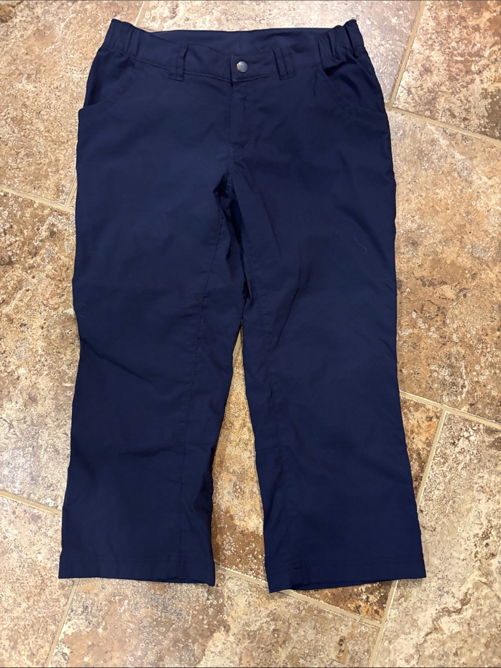 Duluth Trading Co Navy Women's Capris 6